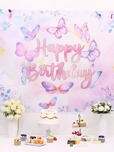 【Reusable Birthday Backdrop】180*110Cm fire truck Backdrop Decoration Cloth kids Happy Birthday colorful Background Banner