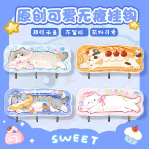 Móc Treo Tường Hình Mèo Dễ Thương Không Cần Đục Lỗ Dán Chắc Chắn Không Để Lại Dấu Vết Dùng Trong Nhà Tắm Nhà Vệ Sinh Khăn