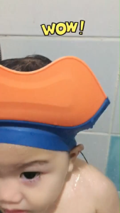 BABY TATTOO หมวกอาบน้ำเด็ก หมวกสระผมกันน้ำ กันน้ำ กันแชมพูเข้าตา สำหรับเด็ก เบบี้ แทททู