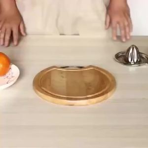 1pc Portable Stainless Steel Lemon Squeezer and Juicer with Bowl Container - Easy to Use and Convenient for Oranges Lemons