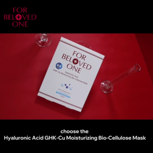[SG Official Distributor]FOR BELOVED ONE - Taiwan 3 Pcs/Box Hyaluronic Acid GHK-Cu Moisturizing Bio-Cellulose Mask