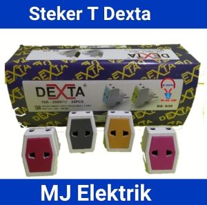 5 Pcs - Dexta / Amasco Steker T Multi Dexta / Colokan T Serba Guna MJ Elektric