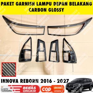 Paket Garnish Depan Belakang All New Innova Reborn 2016 2023 2024 2025 2026 2027 Carbon Glossy