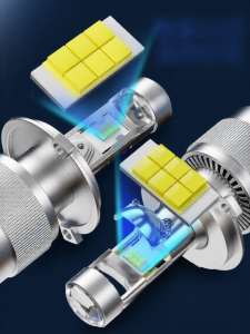 UNJOYLIOD | Car LED Headlight Bulb with Lens Ultra Bright All-in-One Far and Near Light