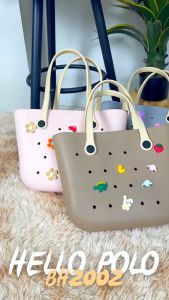 Hello Polo ผู้หญิงกระเป๋าถือ กระเป๋า ชายหาด นุ่มนวลเหมือนเมฆ พกพาสะดวก ความจุสูง สไตล์ครีม เหมาะสำหรับการเดินทาง BH2002