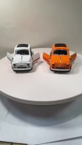 Retro Fiat Hợp Kim Xe Kéo Lùi Tỉ Lệ 1:36 Diecast Kim Loại Đồ Chơi Dành Cho Trẻ Em Quà Tặng Sinh Nhật Mô Hình Mô Phỏng Xe Không Cần Pin