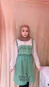 HELLO tunik crincle terbaru