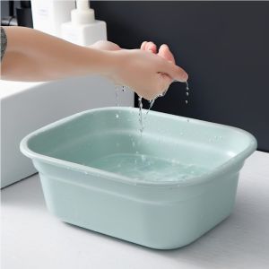 Thick Rectangular Plastic Basin for Washing Vegetables Face and Clothes
