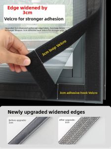 Self-Adhesive DIY Anti-Mosquito Mesh Screen