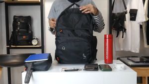 SPLENDIDO NAVY |ManNeedMe x URBAN| Tas Ransel Pria Wanita Tas Punggung