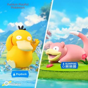 ORISTACO | Pokemon Duck Pokemon Psyduck and Slowpoke Figure Birthday Gift