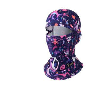 Printed Warm Ski Face Mask Windproof Neck Protection Quick Dry Head Cover for Adults Kids Autumn Winter As Helmet Liner