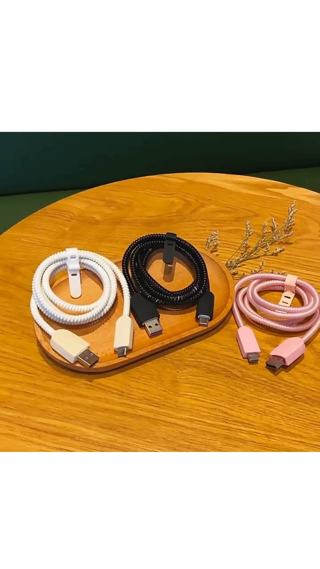 【cod】Penutup pelindung kabel data tali pelekat pengisi daya anti-patah untuk ponsel tahan aus tahan kotor universal panjang kabel berwarna