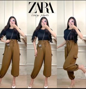 CELANA CARGO PANTS BASIC PREMIUM / CARGO CRINKLE AIRFLLOW