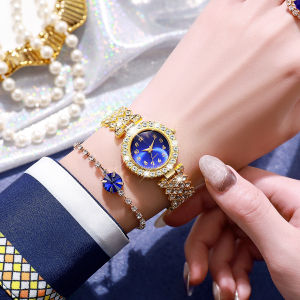 5ชิ้น! นาฬิกาข้อมือ POEDAGAR สำหรับผู้หญิงของขวัญกันน้ำต้นฉบับใหม่นาฬิกาควอตซ์สเตนเลสสตีลเพชรฟรีสร้อยคอคริสตัลต่างหูแหวน