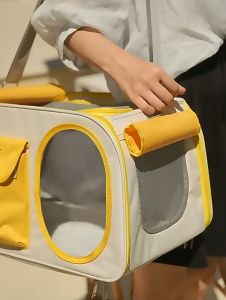 Cat Carrier Shoulder Bag Portable and Foldable Large Capacity Breathable Space Capsule Design Handheld Cat Pack