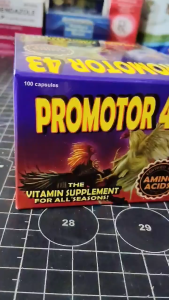 Promotor 43 Vitamin Supplement for All Seasons 100 Capsules Certified with Amino Acids.