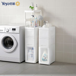 ตู้เก็บของแบบเปิดด้วยตู้ลิฟท์สไตล์ยูเครนสำหรับห้องน้ำขนาดเล็ก ชั้นวางของในห้องน้ำ 3 ชั้น วัสดุโพลีเอสเตอร์