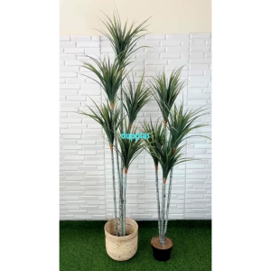 Pohon Artificial Tanaman Plastik Pandan Bali Lancip Hijau T140 & T180 Latex Cover Rotan Ulir Dekorasi Ruang Tamu Pajangan Rumah