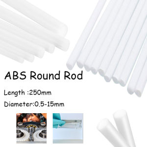 1/5/25/50pcs ABS White Round Plastic Rod Sticks for Architecture Model Making DIY Craft Cutting Supplies
