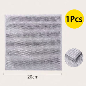 1-30Pcs Non-Scratch Wire Cleaning Cloths - Reusable Multipurpose Scrub Rags for Dishes Sinks Countertops & Stoves (Wet/Dry)