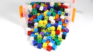 Đồ Chơi Xếp Hình Toán Học Thông Minh Number Blocks Hình Vuông 100 Viên Cho Bé Linking Cube Trí Tuệ Nhựa PP Cao Cấp