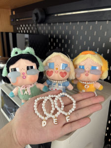 Crybaby Doll Clothes Pearl 26 Letters Necklace 10cm Accessories Tear Workshop Universal Accessories Cute Style Fabric Material