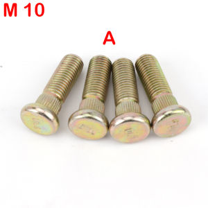 Universal M10x1.25 Spline Screw Front Rear Wheel Stud Bolts For ATV Go Kart UTV Buggy Quad Bike Rim Fastening Parts