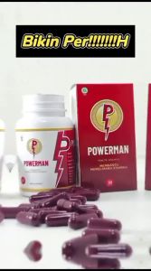 POWERMAN 30 KAPSUL HERBAL TRADISIONAL PRIA PRIVASI AMAN PAKET HERBAL TIGA JARI OIL BPOM