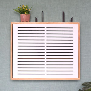 Wireless Router Storage Box Wall-Mounted Optical Modem Power Strip Line Concentration Multimedia Information Weak Electricity Box Block Solid Wood