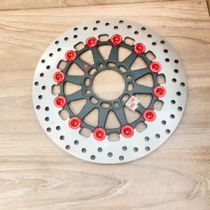 [ GIÁ SỈ ] Đĩa thắng trước kingdrag V2 267mm lồng nhôm CNC gắn mọi loại xe màu đen nút đỏ ms34