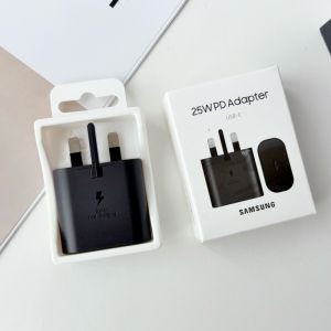 Samsung | Samsung 25W EU US UK Super Fast Charger Usb Type C Cargador Adapter For Galaxy S26 S25 S24 S23 S22 Plus A54 A34 Adapter Z Flip 7