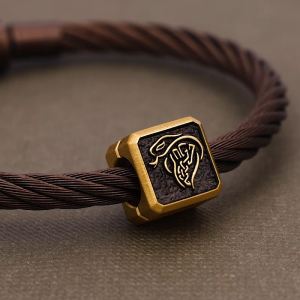 Chow Sang Sang  周生生 999 Gold Charme Chinese Zodiac Snake Charm for Men 96286C  (Bracelet Not Included)