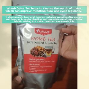 Womb Detox Tea for Control Heavy / Prolonged Period Regulate Menstruation Relieves Menstrual Cramps Improves Ovulation Cleanse Toxins of the Womb Increase or Enhance Fertility Improve Blood Flow Circulation Feminine Womb Tea for Daily Life