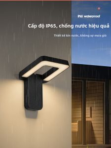 HONGDILAI | Đèn Tường Chống Nước Có Cảm Biến Chuyển Động Ngoài Trời
