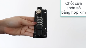 Chốt Cửa Khóa Số 4 Mật Khẩu Chống Trộm – An Toàn Gia Đình Chất Liệu Thép Cứng Cáp Dễ Dàng Lắp Đặt