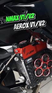 [COD/Local Seller]Arm Radiator Neck Cover Full CNC for Nmax Aerox V1 V2 Motorcycle Radiator Cover