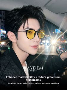 Raydem | Day and Night Anti-UV Glare Polarized Driving Sunglasses
