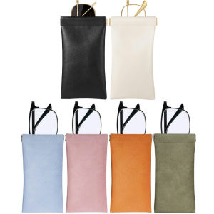 Leather Glasses Storage Bag Waterproof Pouch Glasses Protective Cover Eyewear Storage Bag Automatic Closed Sunglasses Case