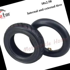10x2.50 Pneumatic Tire Inner Tube Outer Tyre for 10 Inch Electric Scooter Front and Rear Wheel Replacement Parts
