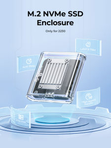 ORICO Mini 2230 M.2 SSD Case NVMe Enclosure 10Gbps M.2 to USB Type C Transparent External Adapter NVMe Enclosure for PCIe SSD