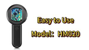 Hayve 2‘’ Digital Microscope 100X Zoom Magnifying Glass with Light Coin Magnifier with 2 Color Light Mode Windows/Mac Compatible