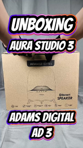 Adams Digital AD3 Aura Studio 3 Wireless Bluetooth Home Speaker Transparent Home Speaker with Ambient Light