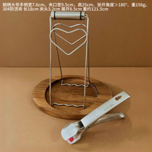 กุญแจแก้วเหล็กไนตริค 304 กันร้อน สำหรับใช้ในครัว อุปกรณ์ช่วยตักอาหาร สีสันสดใส ทนทาน น้ำหนักเบา ขนาดใหญ่