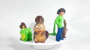 Bandai | Disney Pixar Hoppers Beavers Transform Action Figure Set 8PCS Cute Cartoon PVC Model Toy Kids Gift Collection