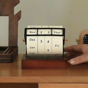 Kalender Roda Berputar Rotatable Wheel Calender Kalender Meja Sepanjang Masa Aesthertic Calendar Hiasan Meja