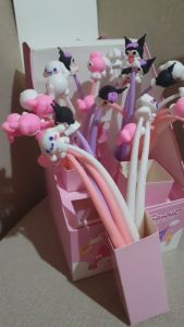 (PER 2 PCS - KARAKTER MIXED) PULPEN GEL SANRIO LETOY GEMOY / INUL/ GOYANG PULPEN GEL 05 AKRILIK PREMIUM PULPEN GEL
