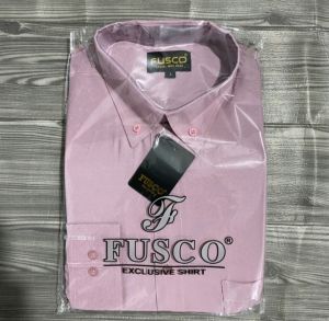 KEMEJA PRIA FORMAL FUSCO WARNA ROSE GOLD/KEMEJA POLOS LENGAN PANJANG