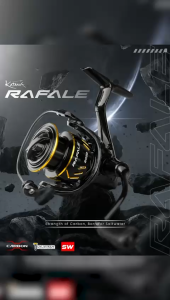 Reel Pancing KATANA RAFALE Power Handle dan sudah SaltWater dengan tampilan onepiece handle 8+1BB dengan Ratio 5.2:1 berspool Aluminium