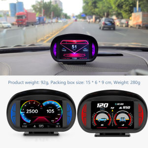 Car Universal GPS OBD2 HUD Gauge Speedometer On-board Computer Head Up Display Fuel Consumption Coolant Turbo Speed Alarm for All Cars